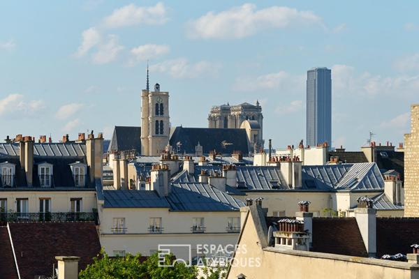 Duplex lumineux avec vue panoramique sur le musée Picasso