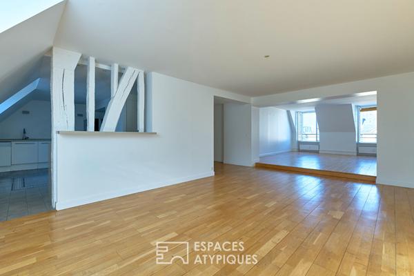 Duplex lumineux avec vue panoramique sur le musée Picasso