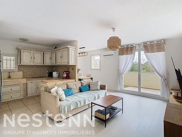 À vendre ? Charmant T3 de 59 m² avec terrasse sans vis-à-vis, parking privatif et garage