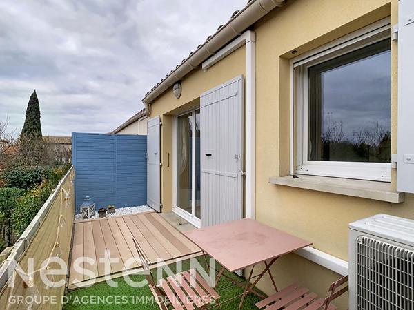 À vendre ? Charmant T3 de 59 m² avec terrasse sans vis-à-vis, parking privatif et garage
