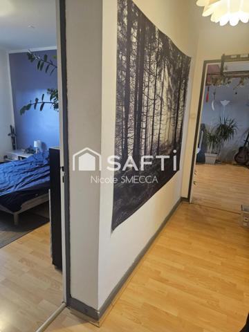 Appartement 3 pièces,1 chambre,balcon,parkings