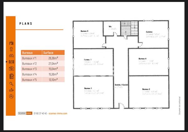 Bureaux Montfermeil 96.9 m2