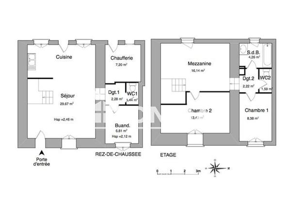 Location Maison 5 pièces 86.22 m² - 912 Route du Biollet Lent 01240