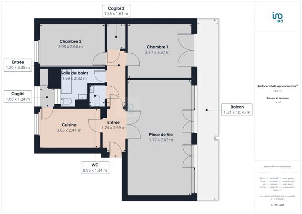 Apartment for sale 3 rooms 77 m² Thonon-les-Bains