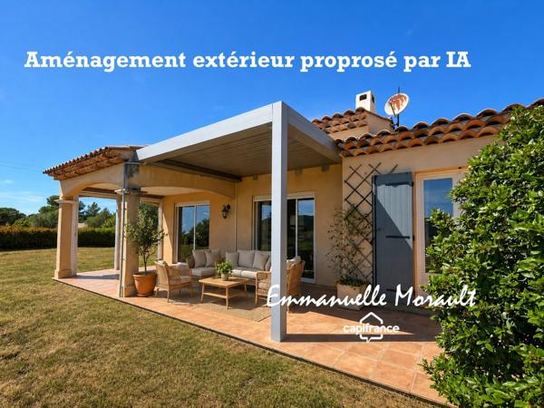 Maison de plain-pied 3 chambres à vendre à BAGNOLS EN FORET (83)