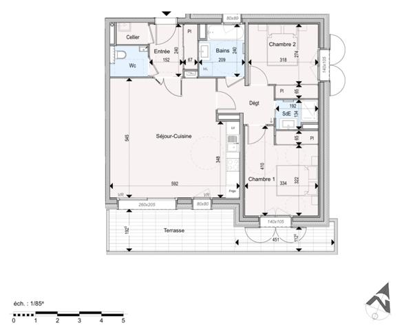 Appartement à vendre 3 pièces - 73,40m² - ABONDANCE (74)