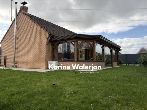 Rouvroy (62320) PLAIN PIED INDIVIDUEL BRIQUES 117 M2 AVEC SOUS-SOL COMPLET - JARDIN