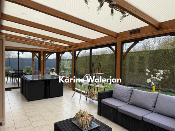 Rouvroy (62320) PLAIN PIED INDIVIDUEL BRIQUES 117 M2 AVEC SOUS-SOL COMPLET - JARDIN