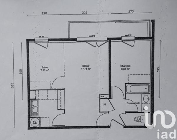 Appartement à vendre 3 pièces 47 m² Bobigny