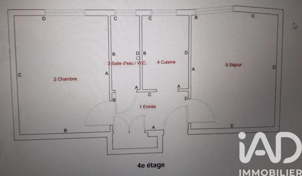Appartement à vendre 2 pièces 31,75 m² Paris 15