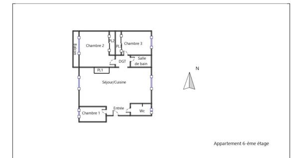 Appartement T4 - BALCON - MÉTRO CUIRE - PROXIMITÉ CROIX-ROUSSE - RÉNOVÉ