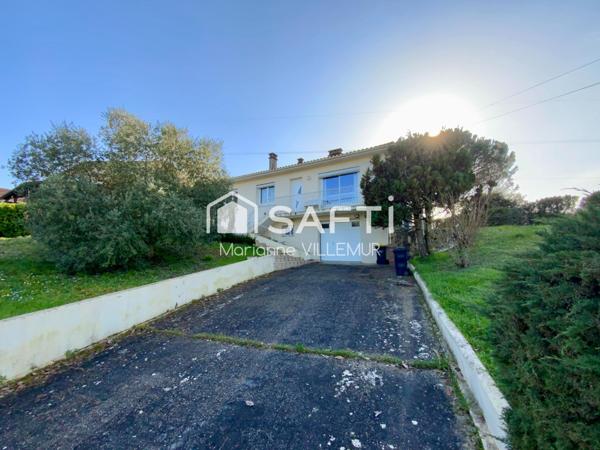 Proche Agen, maison d'environ 100 m² habitables sur un terrain de 875 m²
