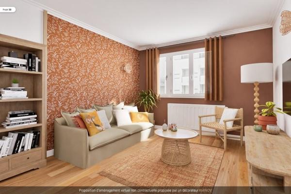 Appartement à vendre |  Villeurbanne |  3 pièces | 67 m²