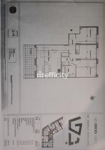 Appartement 4 pièces - 70 m² Exclusivité efficity