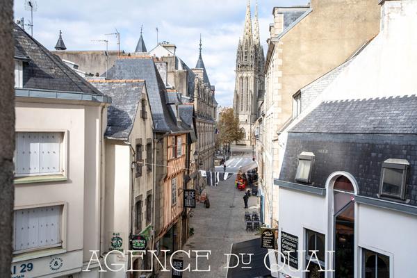 Appartement de standing en duplex avec terrasse de toit et vue exceptionnelle sur la cathédrale de Quimper , Quimper