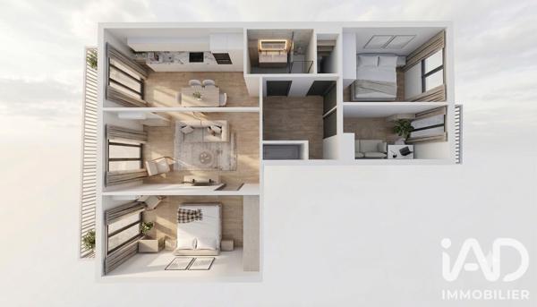 Appartement à vendre 4 pièces 76 m² Grasse