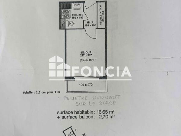 À vendre Studio 16.65 m² - Dreux 28100