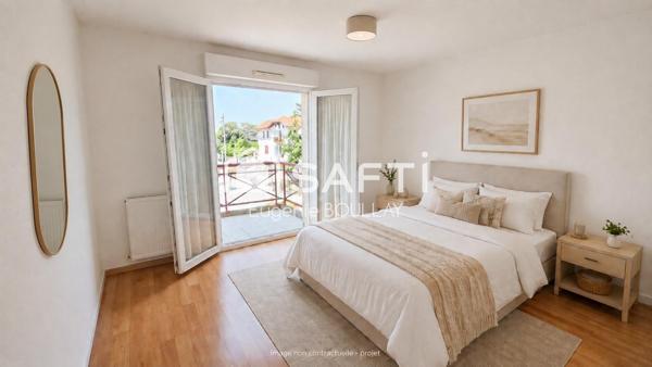Anglet - 5 Cantons -  T2 49m2 - 2 Balcons - ascenseur