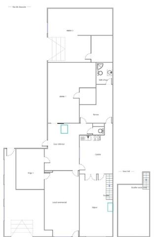 Hem Centre - Immeuble mixte - Professionnel et habitation 375 m2