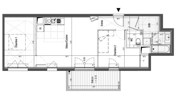 Appartement à vendre 3 pièces 61 m² Saint-Germain-en-Laye