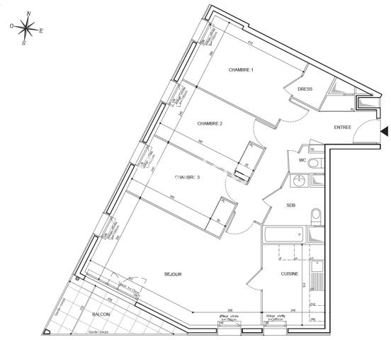 Appartement
         4 pièces
        - 81 m² Exclusivité 399 000 € *