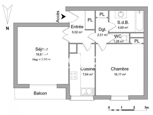 Location Appartement meublé 2 pièces 56 m² - 47 RUE DE PANNETTE Evreux 27000