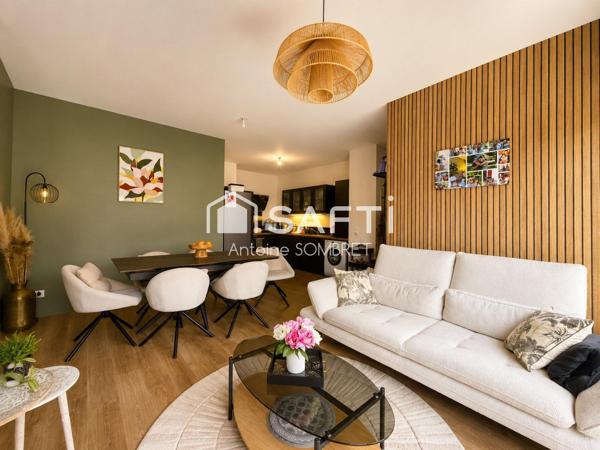 Appartement 2 chambres DPE C, PMR, terrasse SUD.
