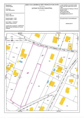 Grand terrain constructible à Port Sur Saône