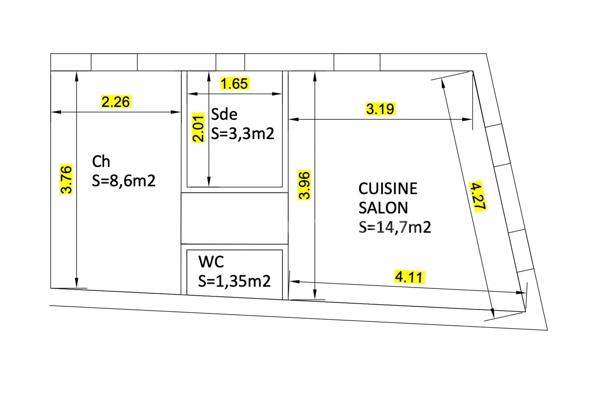 Appartement à vendre 2 pièces LA FLOTTE (17)