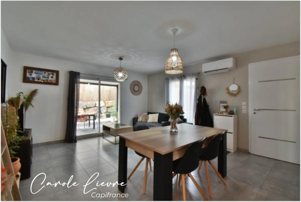 Maison T3 de plain-pied – 70 m² – Terrain d’environ 400 m² – Construite en 2020