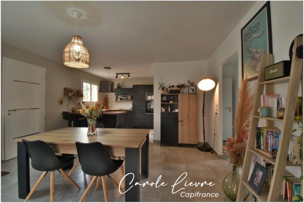Maison T3 de plain-pied – 70 m² – Terrain d’environ 400 m² – Construite en 2020