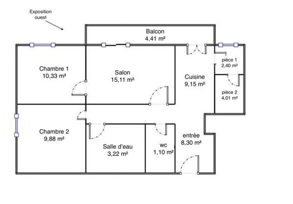 Appartement à vendre 3 pièces 64 m² Cholet