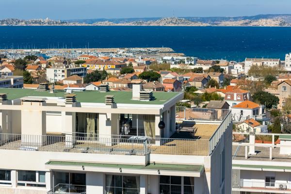 Marseille (13008) Duplex T4/5 – Dernier étage avec rooftop et vue panoramique POINTE ROUGE 13008