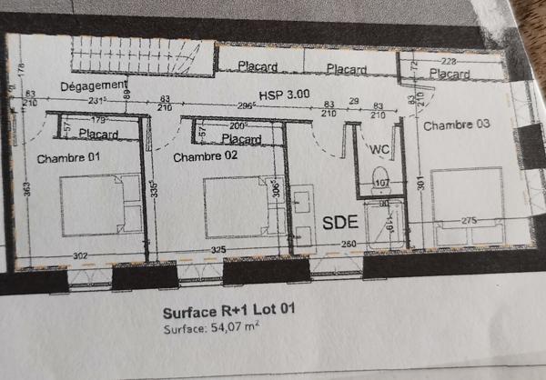 maison de ville +/- 110 m² - 3 chambres