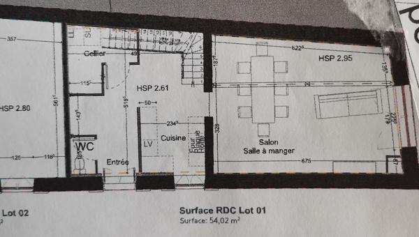 maison de ville +/- 110 m² - 3 chambres