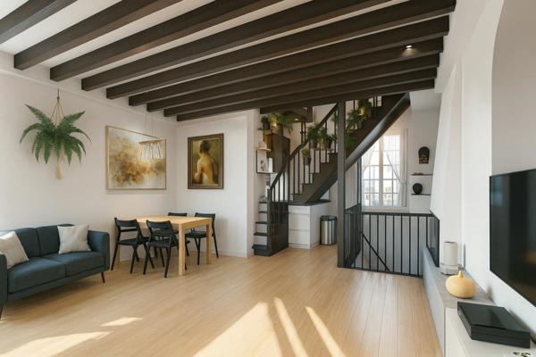 75019 – PARIS – DUPLEX – 2 CHAMBRES – TRAVERSANT EST/OUEST – 3ᵉ ÉTAGE – CLIMATISATION - DERNIERS NIVEAUX – 100 M MÉTRO LAUMIÈRE – 4 MIN BUTTES-CHAUMONT – 5 MIN BASSIN DE LA VILLETTE