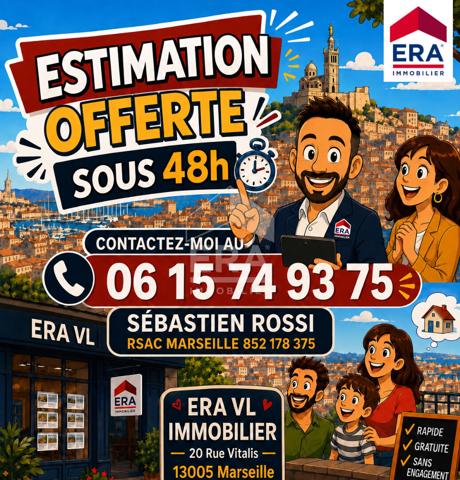 Appartement  4 pièces à vendre à Marseille - Quartier Baille