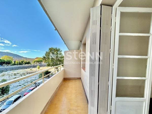 Exclusivite - NICE EST  (06000) - Appartement 3 pieces 57.25 m2 avec balcon face au Paillon