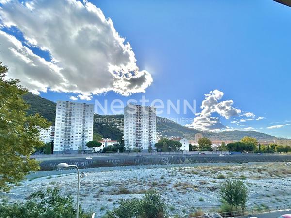Exclusivite - NICE EST  (06000) - Appartement 3 pieces 57.25 m2 avec balcon face au Paillon