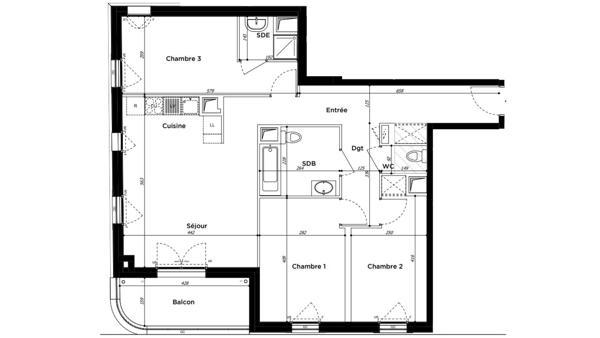 Appartement à vendre 4 pièces 81 m² Fontenay-aux-Roses