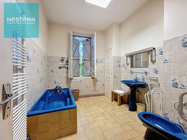 Maison de ville + local professionnel à vendre 390m², 14 pièces, jardin, hyper centre Baziège