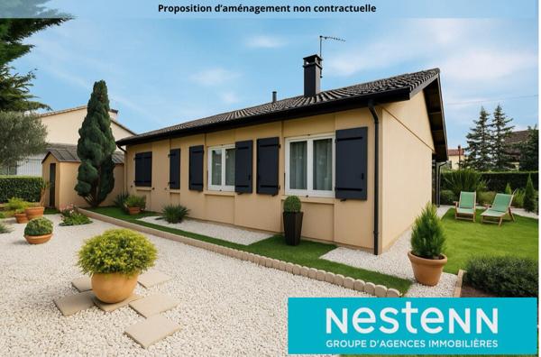 Maison 5 pièces, plain-pied, traversante 69330 MEYZIEU