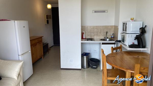Appartement à Port Leucate bord de mer, accès direct plage, appar T2 terrasse
