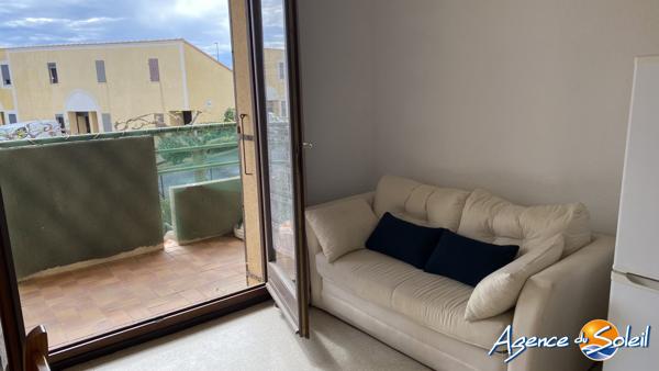 Appartement à Port Leucate bord de mer, accès direct plage, appar T2 terrasse