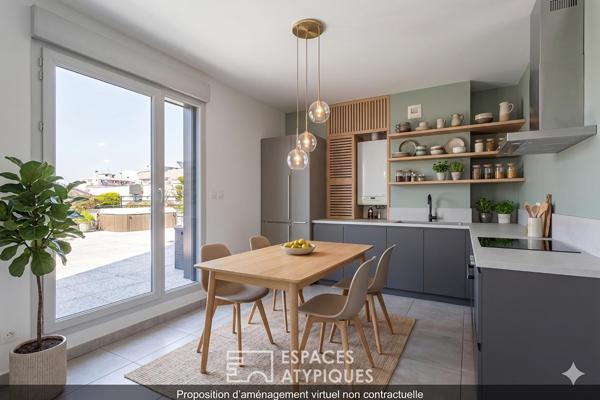Appartement avec terrasse et jacuzzi