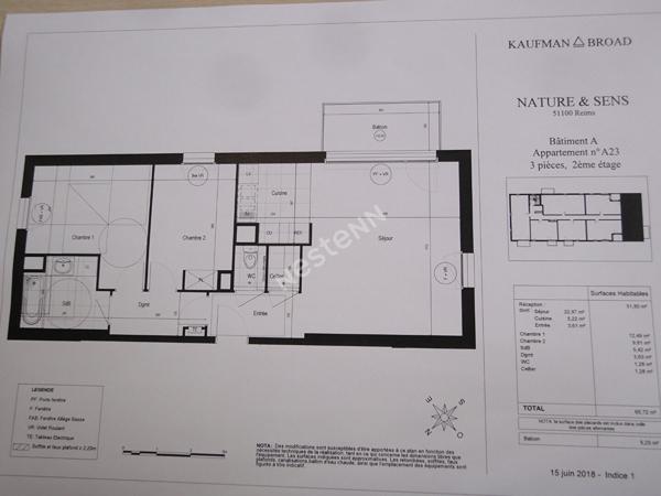 T3 BBC AVEC BALCON ET PARKING - SECTEUR CERNAY DAUPHINOT