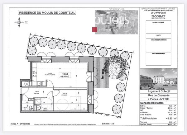 Proche Senlis – 2 pièces avec terrasse et jardin privatif