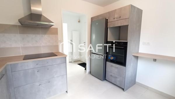 Maison de plain-pied entièrement rénovée.