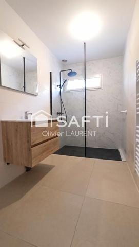 Maison de plain-pied entièrement rénovée.