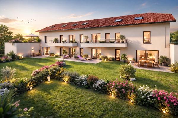 Appartement à vendre 3 pièces VIVIERS DU LAC (73) - 72,62 M2 avec jardin, terrasse et parking